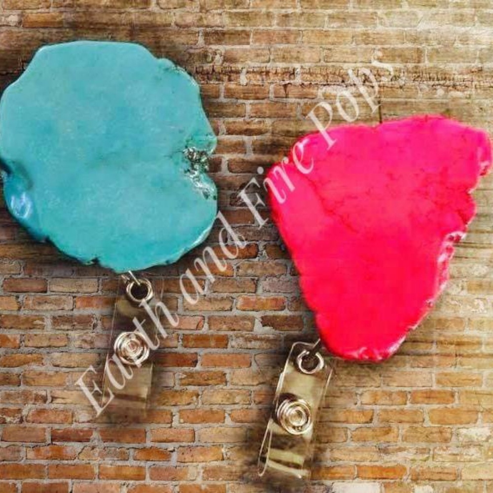 Turquoise Badge Holders